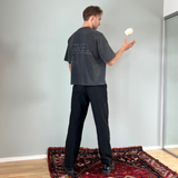 FLOWER T-SHIRT (VINTAGE BLACK)