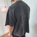 FLOWER T-SHIRT (VINTAGE BLACK)