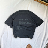 FLOWER T-SHIRT (VINTAGE BLACK)